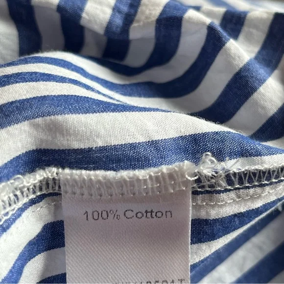 Pomander Place Blue and White Striped Mini Dress - Picture 11 of 13